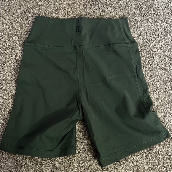 Cara Loren Green Biker Shorts - Picture 3 of 3